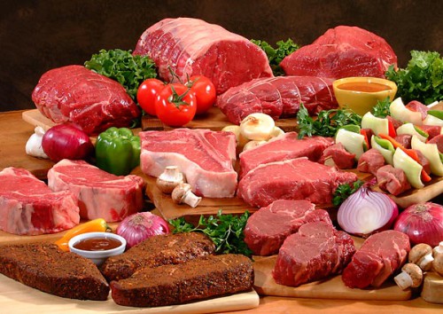 Разные виды мяса