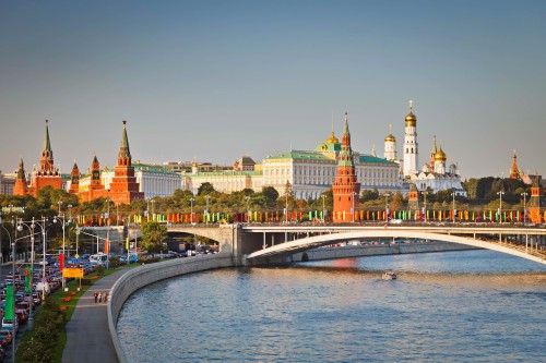 Вид на кремль Москвы