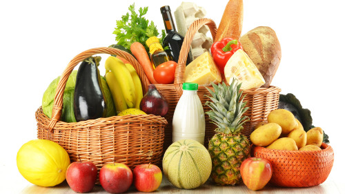 Продукты в корзине